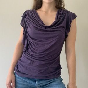 Y2k Banana Republic Drapey Tee 🍇